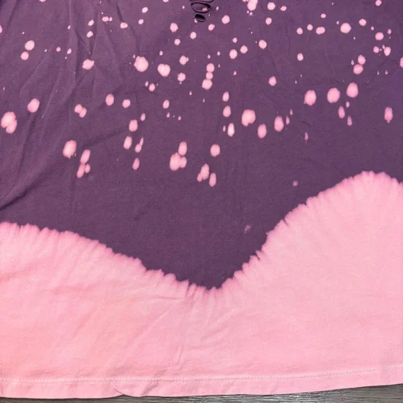 Torrid Cotton Slim Fit Purple Pink Tie Dye Slasher Tank Women Plus Size 2 - Picture 5 of 10